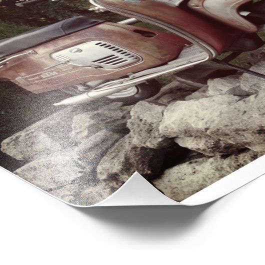 Schönes Old Scooter Kodak Berufliches Foto (Ecke)