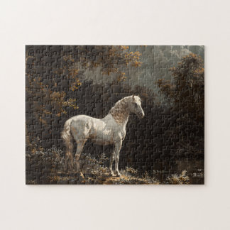 Schönes Ölgemälde aus Weißhorn Vintag Puzzle