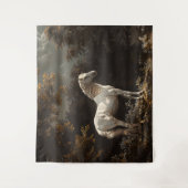 Schönes Ölgemälde aus Weißhorn Vintag Wandteppich (Vorderseite)