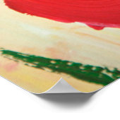 Schönes Ölgemälde mit Künstlerausstattung Poster (Ecke)