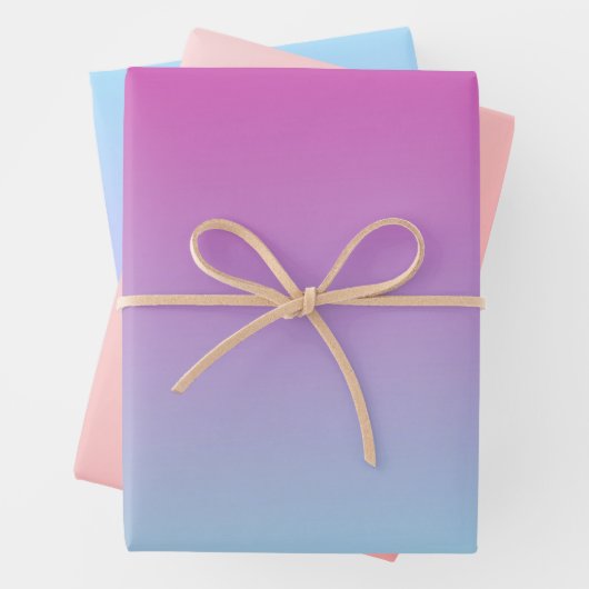 Schönes Ombre Geschenkpapier Set (Beispiel)
