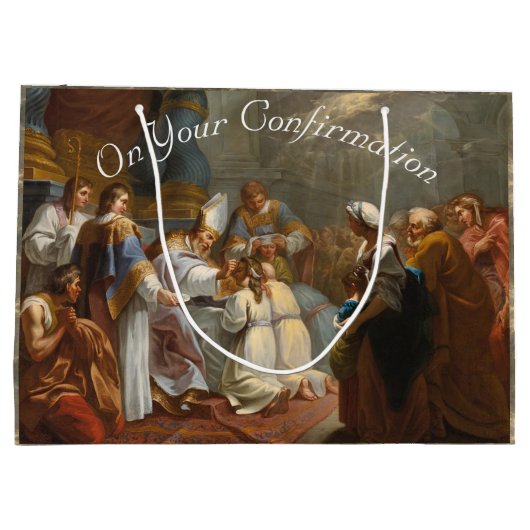 Schönes Opfer der Bestätigung Große Geschenktüte (Rückseite)