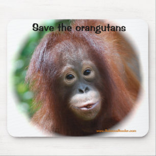 Schönes Orang-Utan Baby Mousepad