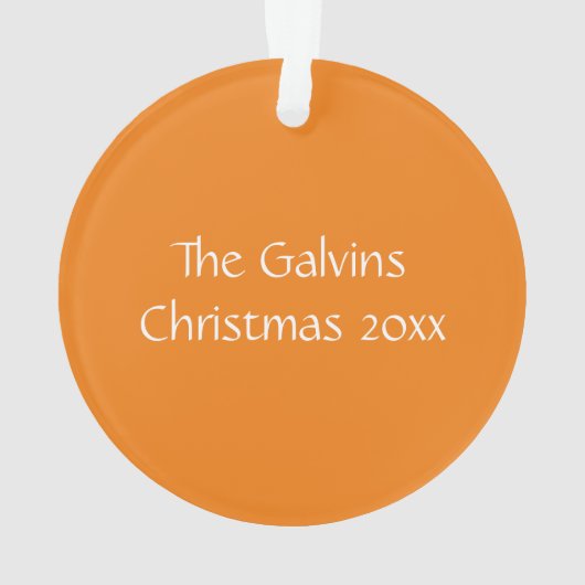 Schönes Orange & Green Mandarin Duck Portrait Ornament (Rückseite)