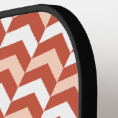 Schönes Orange Herringbone Pro Pickleball Paddle (Linke Seite)