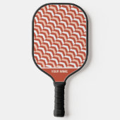 Schönes Orange Herringbone Pro Pickleball Paddle (Rückseite)