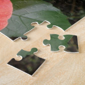 Schönes Orange Hibiskus Blume Puzzle (Seite)