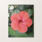 Schönes Orange Hibiskus Blume Puzzle (Vertikal)