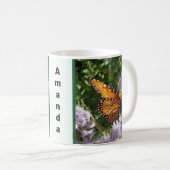 Schönes Orange Monarch Butterfly Foto Kaffeetasse (VorderseiteRechts)