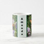 Schönes Orange Monarch Butterfly Foto Kaffeetasse (Mittel)