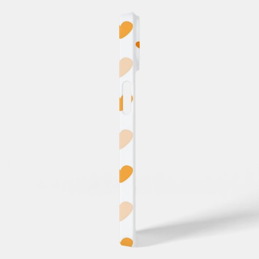 Schönes Orangenherzen-Muster Case-Mate iPhone Hülle (Rückseite / Rechts)