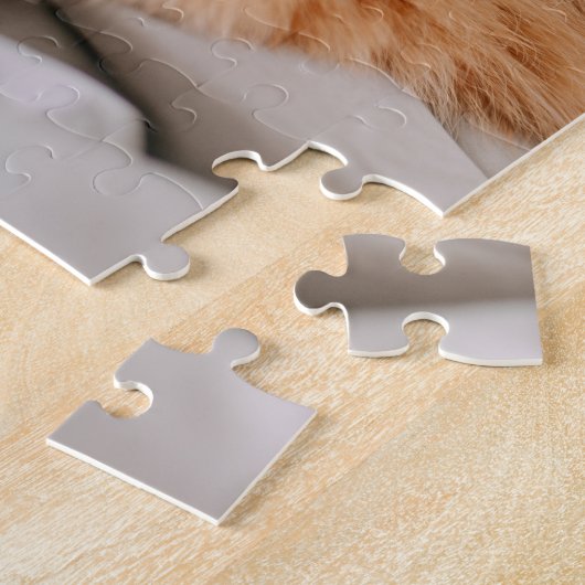 Schönes Orangenschläfchen Cat Jigsaw Puzzle (Seite)