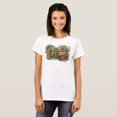 Schönes oranges BRUNCH LIFE Tee (Vorne ganz)