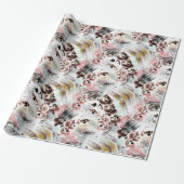 Schönes Orchideenstil Geschenkpapier (Ungerollt)