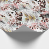 Schönes Orchideenstil Geschenkpapier (Ecke)