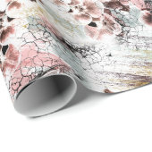 Schönes Orchideenstil Geschenkpapier (Rolleneckpunkt)