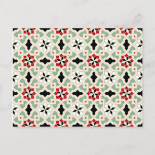 Schönes orientalisches Blume Muster 2 Postkarte