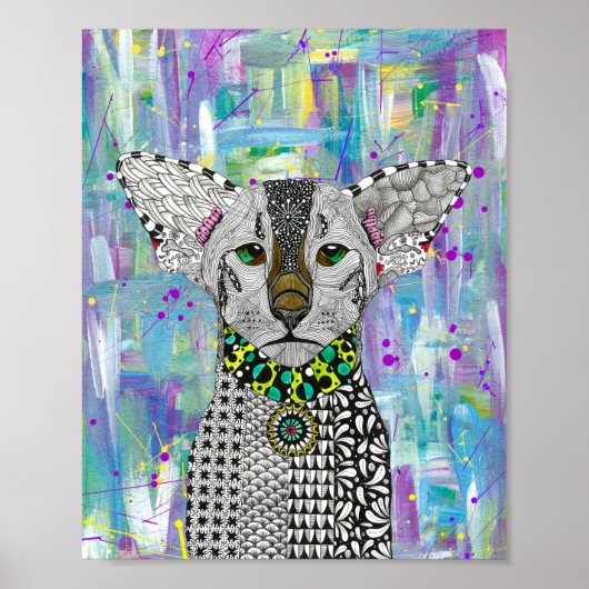 Schönes Orientalisches Kurzhaar-Poster Poster (Vorne)