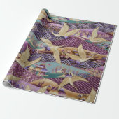 Schönes orientalisches Weaving Geschenkpapier (Ungerollt)