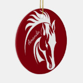 Schönes Ornament des Weißen Horns (Rechts)