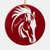 Schönes Ornament des Weißen Horns (Vorne)