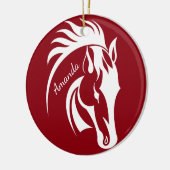 Schönes Ornament des Weißen Horns (Links)