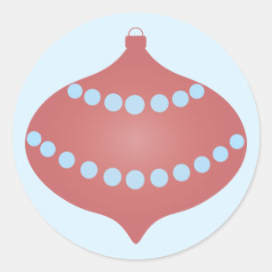 Schönes Ornament Runder Aufkleber