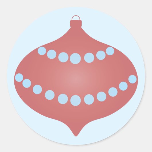 Schönes Ornament Runder Aufkleber (Vorderseite)