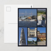 Schönes Oslo, Norwegen, Postkarte (Vorne/Hinten)