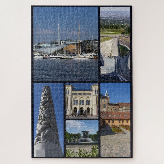 Schönes Oslo, Norwegen, Puzzle (Vertikal)