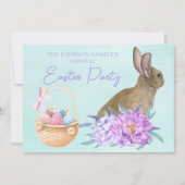 Schönes Osterbunny Custom Pastell Party Einladung (Vorderseite)