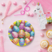 Schönes Ostereierdesign Pappteller (Party)