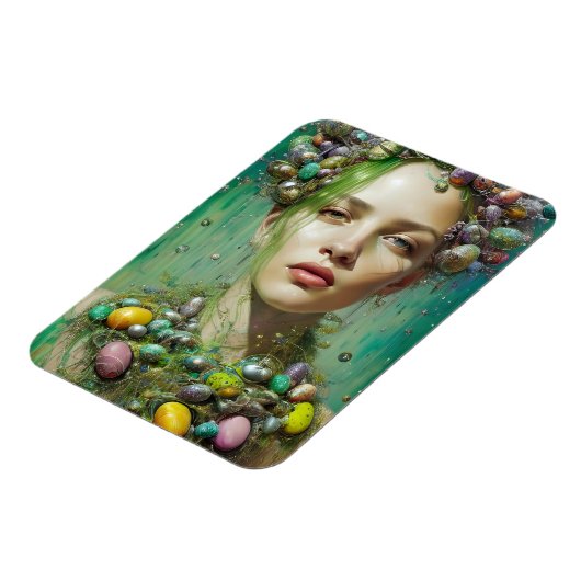 Schönes Ostergoddess Magnet (Linke Seite)