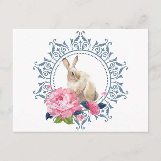 Schönes Osterkaninchendesign Postkarte (Vorderseite)