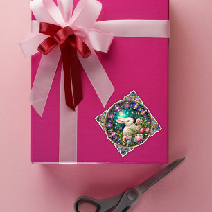 Schönes Osterkaninchengebirge Aufkleber