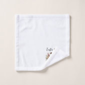 Schönes Osterkreuz mit Pastel Lilies Ostern Badhandtuch Set (Waschlappen)