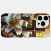 Schönes Osterlilienkreuz Case-Mate iPhone Hülle (Rückseite (Horizontal))