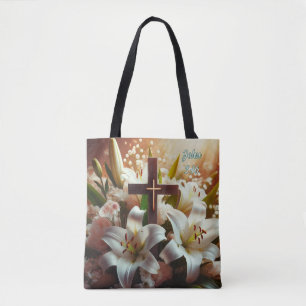 Schönes Osterlilienkreuz Tasche