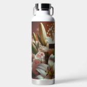 Schönes Osterlilienkreuz Trinkflasche (Vorderseite)