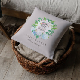 Schönes Ostern Bunny Floral Kraut Kissen