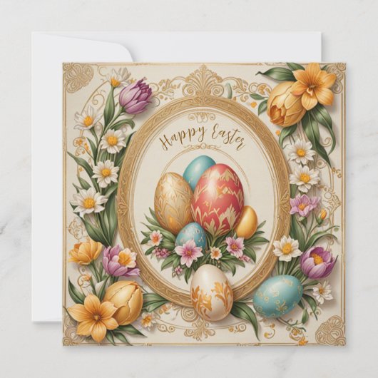 Schönes Ostern Feiertagskarte (Vorderseite)