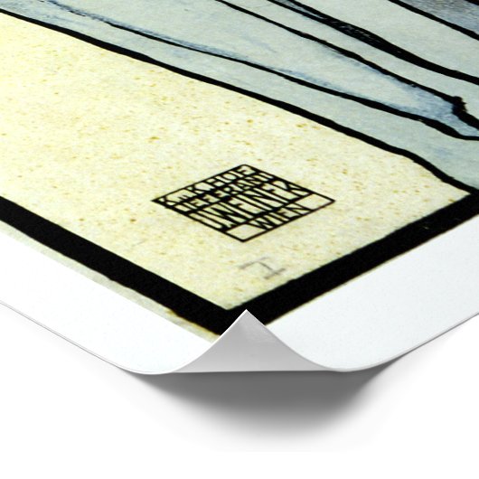 Schönes österreichisches Jugendstil Jugendstil Poster (Ecke)