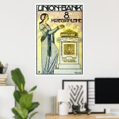 Schönes österreichisches Jugendstil Jugendstil Poster (Heimbüro)