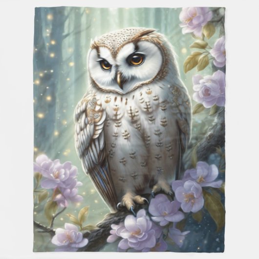 Schönes Owl Fleecedecke (Vorderseite)