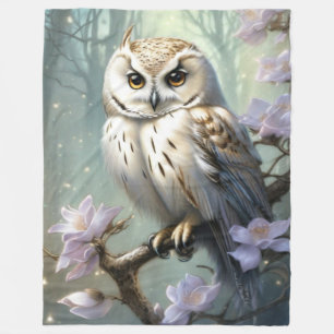 Schönes Owl Fleecedecke