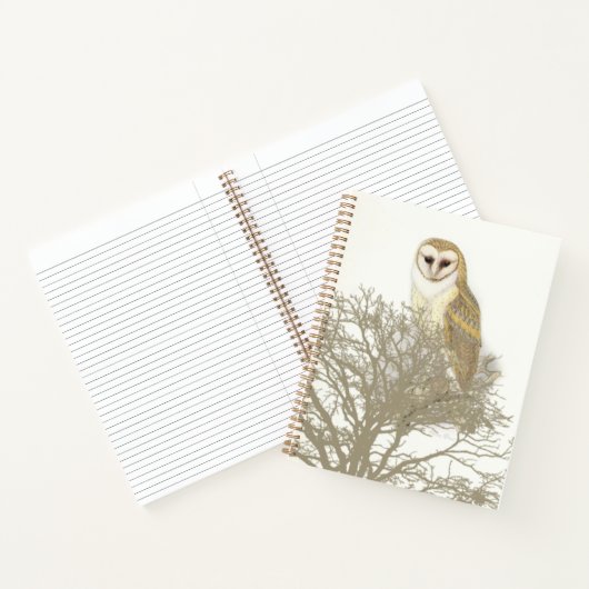 Schönes Owl in Tree Spiral Notebook Notizblock (Innenseite)