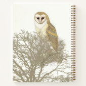 Schönes Owl in Tree Spiral Notebook Notizblock (Rückseite)