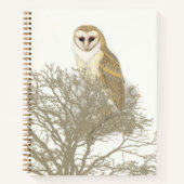Schönes Owl in Tree Spiral Notebook Notizblock (Vorderseite)