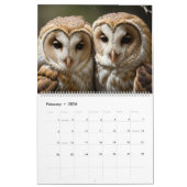 Schönes Owl Portrait Collection 2025 Kalender (Feb 2026)