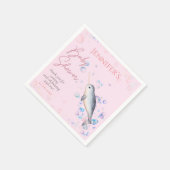 Schönes Ozeanbaby Narwhal bubbles Baby Dusche Serviette (Ecke)